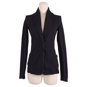 James Perse Shawl Collar Blazer Black Sz 3